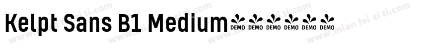 Kelpt Sans B1 Medium字体转换